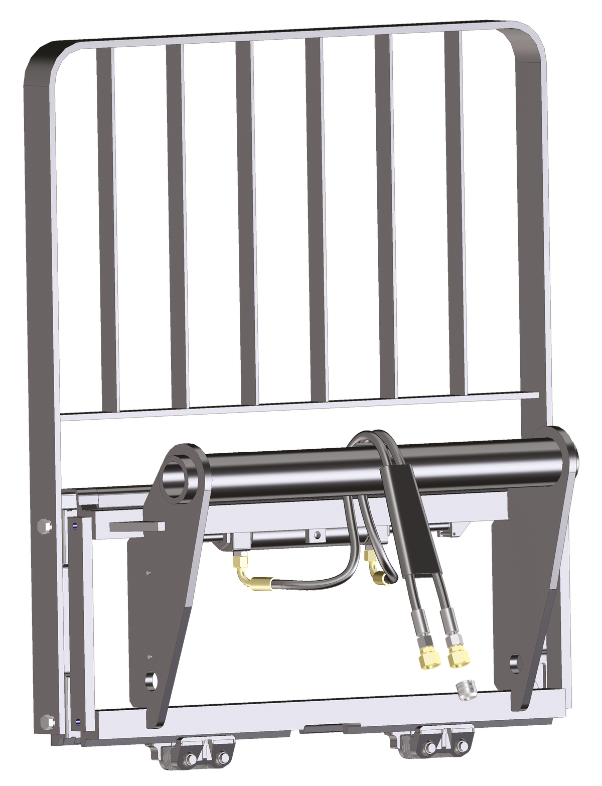 Tilting Forks Carriage With Side Shift - Load Backrest (MLT - MT)